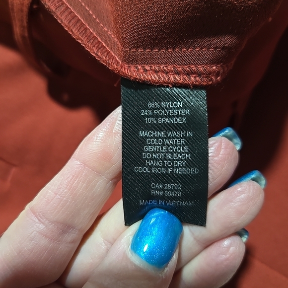 Rachel Zoe Ladies Stretch Dress Pant In Burnt Orange Size 8 - Picture 11 of 11